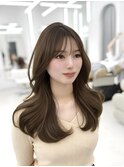 韓国スタイル/ナチュラルくびれヘア_くびれ巻き_レイヤーカット
