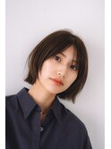ボブ　切りっぱなし　外ハネ　銀座　