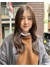 【yusei限定/人気No.2】似合わせカット+透明感ケアカラー+トリートメント