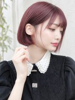 シンク オモテサンドウ(sync omotesando)&nbsp;ワインレッド/チェリーレッド/ダブルカラー/ボブ/髪質改善