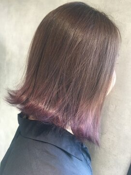 アンククロス 表参道(ANKH CROSS) 襟グラデーション×パープル