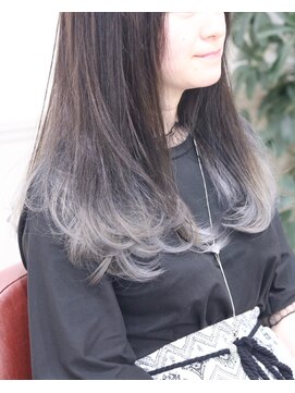 ジゼル(giselle by Do Do) グレー裾グラデーション