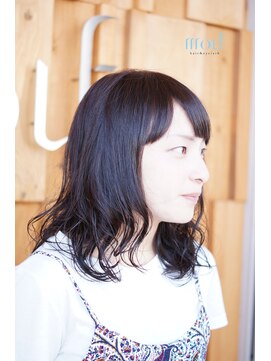 ムゥフ ヘアーアンドアイラッシュ(mouf hair&eyelash) 【ｍｏｕｆ】ラフな抜け感可愛い☆小顔ミディアムボブ