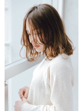 フィルムス 銀座(FILMS) レイヤーカット/デザインカラー/ウェットヘア/オリーブベージュ