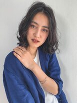 アンティ(ANTI)&nbsp;小顔カットのミディアムパーマロブで大人可愛いく