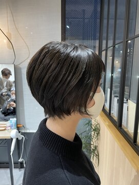 テラスヘア 新潟駅南(TERRACE hair) クビレショート×オリーブベージュ