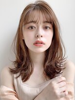 美髪ホワイトグレージュネビージュ大人かわいい こなれミディ*