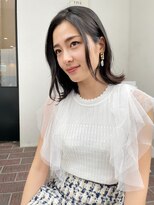 ヘアープレイス ヴィブ(hair place VIVE) 外ハネミディアムで透明感と大人可愛いデザインを