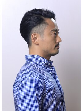 パウダー(powder) アップバング　ツーブロック　バーバースタイル