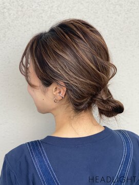 アーサス ヘアー デザイン 勝田店(Ursus hair Design by HEADLIGHT) ルーズお団子アレンジ_486L1457