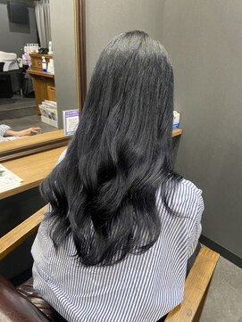 ボアップ(boappu) #ブルーブラック#ロングヘア#髪質改善トリートメント