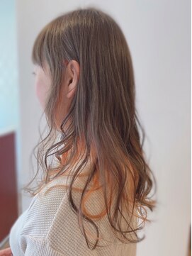 ウル(Ulu') インナーカラー×オレンジ