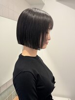 ラフ 立川(Laff)&nbsp;立川/切りっぱなしボブミニボブぱつっとボブ暗髪ボブ/髪質改善