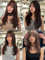 サイン 表参道(SIGN)&nbsp;韓国ヘアグレージュカラーブリーチ無し髪質改善イヤリングカラー