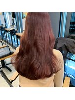 シーン(seen)&nbsp;暖色艶髪ブリーチなし 人気ピンクブラウン20代人気ピンクカラー