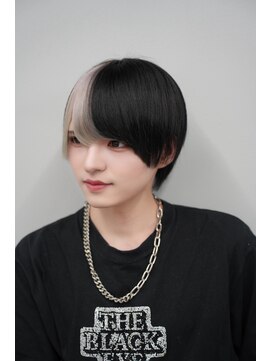 ポプルス(popls) ポイントカラー/ホワイトカラー/ブリーチデザイン/マッシュ