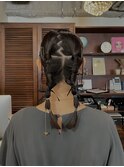 大人女子のツインテールアレンジ