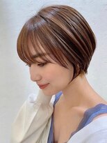 小顔効果丸みショートボブ