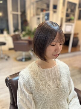 クッキー ヘアーアンドメイク(COOKIE Hair&Make) まとまりボブ×艶ストレート