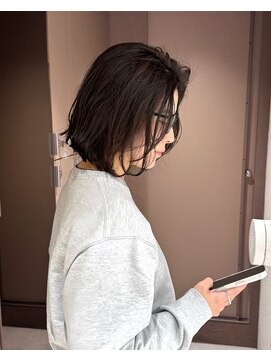 ハイライトカラー/ココアブラウン/白髪ぼかし/恵比寿サロン