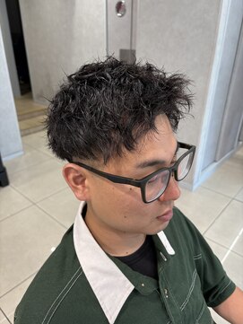 アッシュ 高幡不動店(Ash) メンズパーマツイストスパイラルフェザーパーマ眉毛