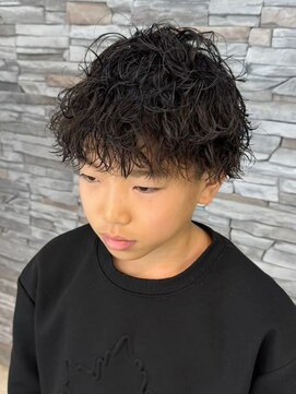 ガーデン 西川田店(garden) 宇都宮men's波巻きスパイラルパーマ波巻きパーマセンターパート