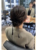 ふわふわアップヘア