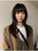 レイヤーカットハッシュカットロングウルフカット就活カラー