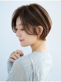 前髪なし大人ショートボブ30代40代50代 【AIN.表参道】川原大地
