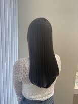 ユニバイリサ 天神大名店(uni by risa) オリーブグレージュ 透明感カラー ミニボブ 艶トリートメント
