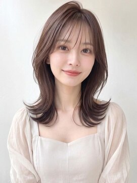 カバーヘア アカデミー 北浦和西口店(COVER HAIR ACADEMY) 秋カラーブリーチなし外ハネくびれヘア/小顔シースルーp北浦和