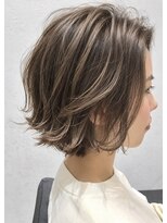オーガル 栄店(ORGAR) 大人のくびれショートボブ/レイヤーボブ/アッシュベージュ