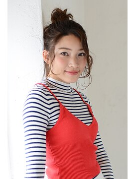 アース 海老名店(HAIR&MAKE EARTH) カジュアルキュートなメッシーバンスタイル【EARTH海老名店