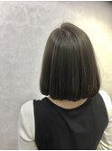 お手入れ簡単ハンドブローで内巻きボブ イルミナカラー