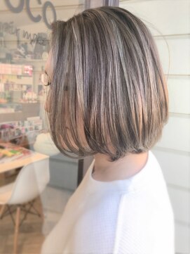 ヘア メイク ココ(hair make coco) 【細かめハイライト】×【モノトーングレージュ】