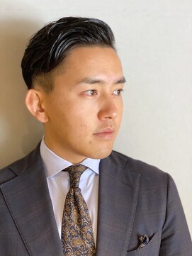 メンズココ 日本橋店(MENS COCO) 【ビジネスマン必見】七三オールバックツーブロック【好感度】