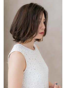 カバーヘア イヴ 戸頭店(COVER HAIR EVE) 外国人風イヤリングカラー小顔抜け感ボブ303Z戸頭20代30代40代