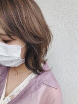 シェル 津山の手店(shel)&nbsp;顔まわりローライト！20代30代髪質改善トリートメント大人ボブ