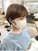 10代20代30代丸みマッシュアッシュベージュくびれショート（徳竹