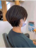 大人ショート×ミントアッシュ