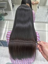 ロンドルーチェ 心斎橋(Lond luce)&nbsp;ダークアッシュ/ミディアムレイヤーカット［髪質改善/縮毛矯正］