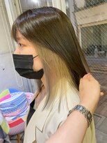 トト 船橋店(toto.)&nbsp;黒髪/グレーベージュ/レイヤーロング/前髪パーマ[西船橋/津田沼]