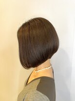 ブロッサム 東久留米店(Blossom)&nbsp;大人美人イメチェン大人丸みボブこなれヘアチェリーブラウン