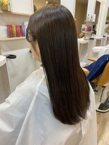 スノードロップ 高円寺店(Snowdrop)&nbsp;黒髪/グレーベージュ/レイヤーロング/前髪パーマ/高円寺