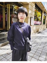 メリケンビューティーパーラー コウベ(MERICAN BEAUTY PARLOR KOBE) 黒髪マッシュショート(tomo)