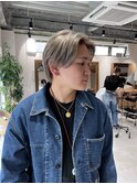 【ADORE横浜】ブリーチカラー×グレージュカラー×メンズカット