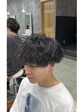 フォンド 津田沼(fond.) ベリーショート/ダークアッシュ/ニュアンスパーマ/韓国マッシュ