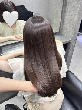 エースヘアー(A.hair) ピンクブラウン/低めレイヤーカット/髪質改善トリートメント