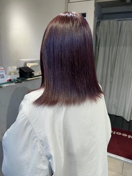 テトラ バイ ネオリーブ 横浜西口店(tetra by neolive) ブリーチなしボルドーカラー