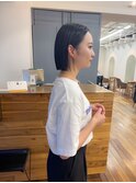 切りっぱなしボブ